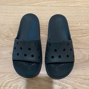 Classic Croc Slides, black, size 8